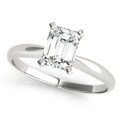 Emerald Cut Solitaire Mounting