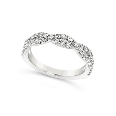 Diamond Infinity Design Wedding Band - .50 carat t.w.