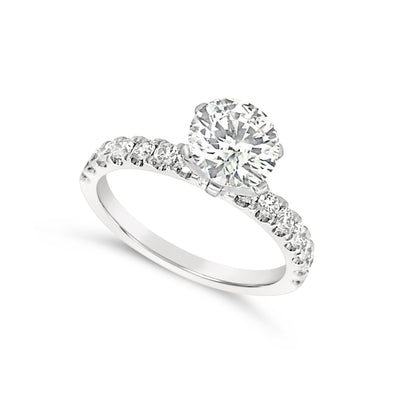Twelve Diamond Single Row Engagement Mounting