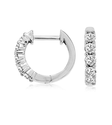 Diamond Hoop Earrings