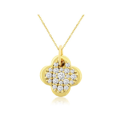 Diamond Clover Design Pendant