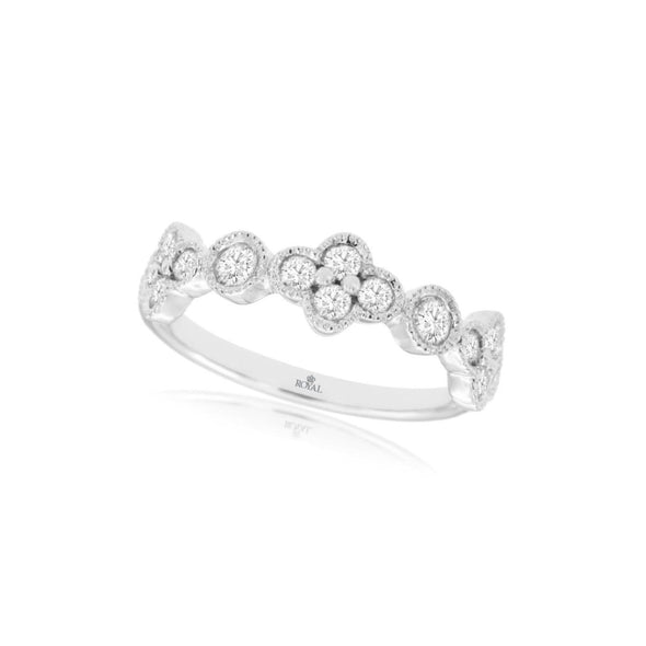 Tapered Design Diamond Wedding Band - .50 carat t.w.