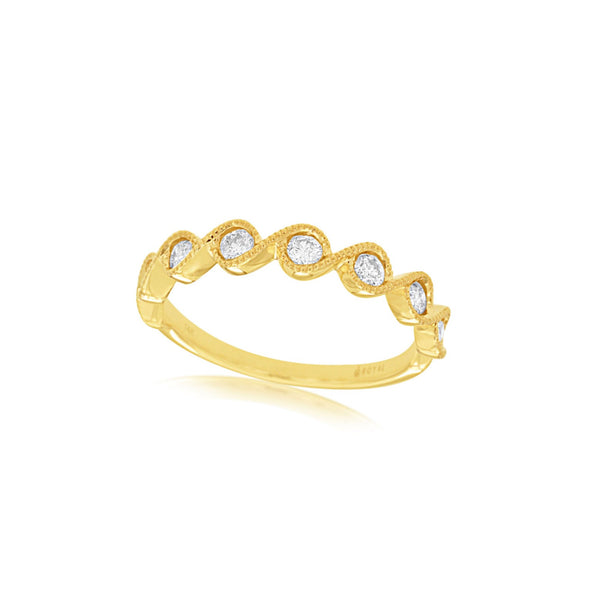 Tapered Design Diamond Wedding Band - .33 carat t.w.