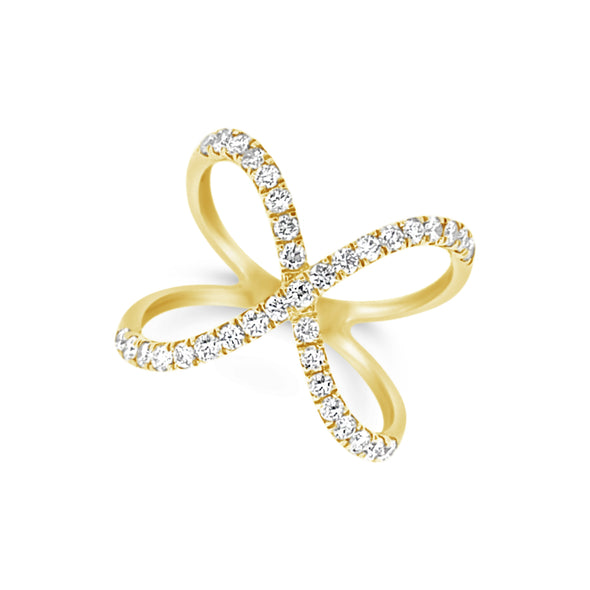 Diamond X Design Ring