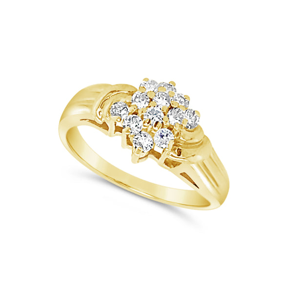 Diamond Cluster Design Ring