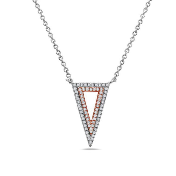 Diamond Triangle Design Necklace