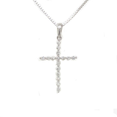 Sixteen Round Diamond Cross