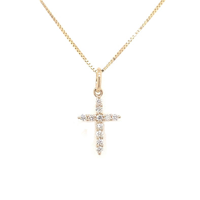 Eleven Round Diamond Cross