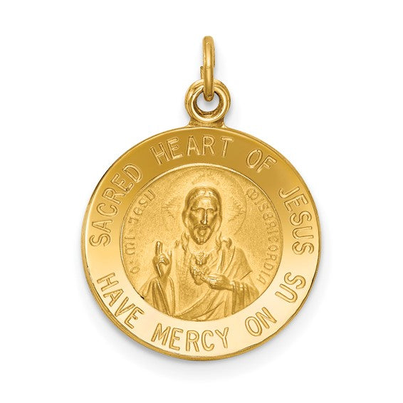 Round Sacred Heart Medal