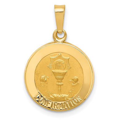 Round Confirmation Medal - 14kt Yellow Gold