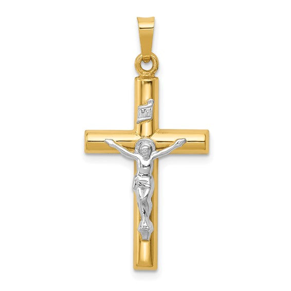 Medium Crucifix - 14kt Two-Tone Gold