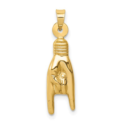 Hand Charm - 14kt Yellow Gold