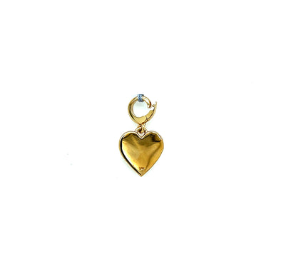 Polished Finish Heart Charm - 14kt Yellow Gold