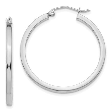 Square Tube Hoop Earrings