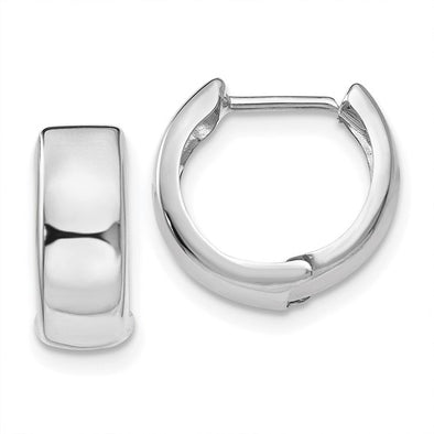 Wide Huggie Earrings