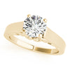 Wide Solitaire Engagement Mounting with Interior Scroll Design