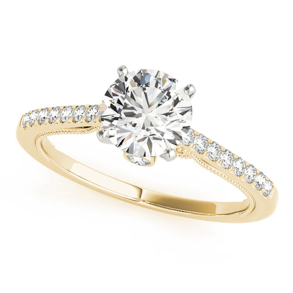 Single Row Diamond Engagement Mounting