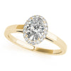 Oval Diamond Halo Design Mounting