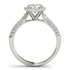 Round Diamond Halo Engagement Mounting