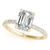 Emerald Shape Single Row Diamond Mounting