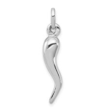 Medium Italian Horn - Sterling Silver