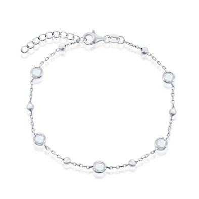 Bezel Set Cubic Zirconia Bracelet