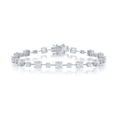 Alternating Size Cubic Zirconia Bracelet