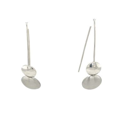 Disc Design Dangle Earrings