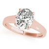 Wide Oval Solitaire Mounting