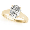 Wide Oval Solitaire Mounting