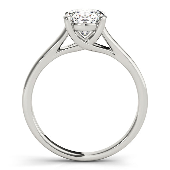 Wide Oval Solitaire Mounting
