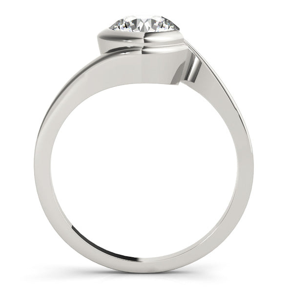 Bezel Set Swirl Style Engagement Mounting