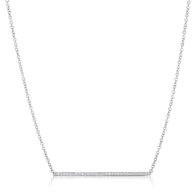 Horizontal Diamond Bar Necklace