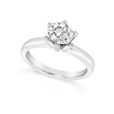 Six Prong Solitaire Engagement Mounting