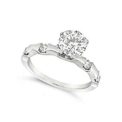 Four Diamond Engagement Mounting