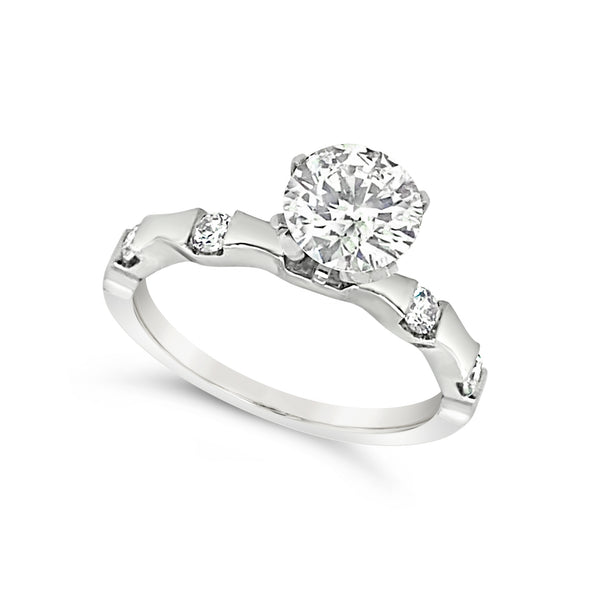 Four Diamond Engagement Mounting