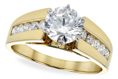 Channel Set Wide Diamond Engagement Mounting