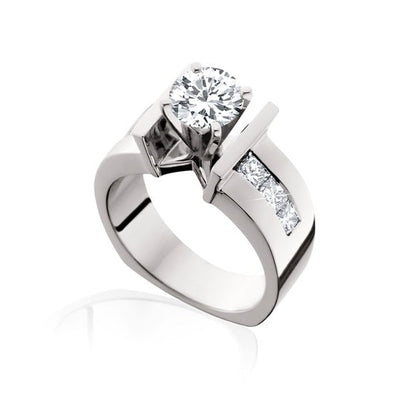 Contemporary Channel Set Diamond Mounting