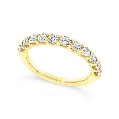 Eleven Round Diamond Wedding Band - .75 carat t.w.