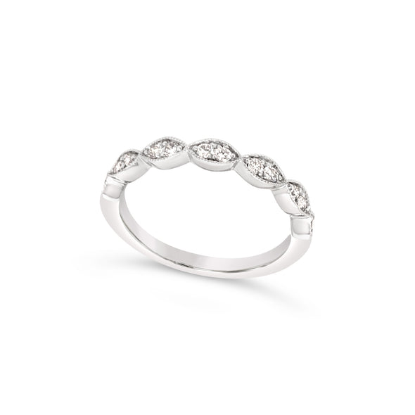 Tapered Design Diamond Wedding Band - .50 carat t.w.