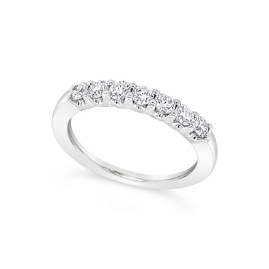 Seven Round Diamond Wedding Band - .50 carat t.w.
