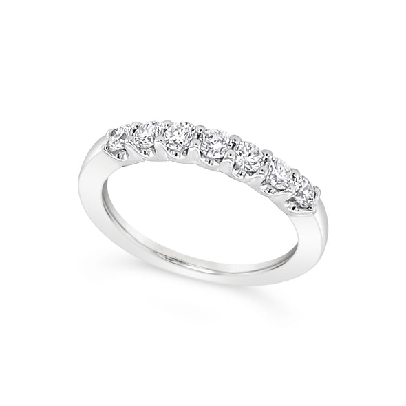 Seven Round Diamond Wedding Band - .50 carat t.w.