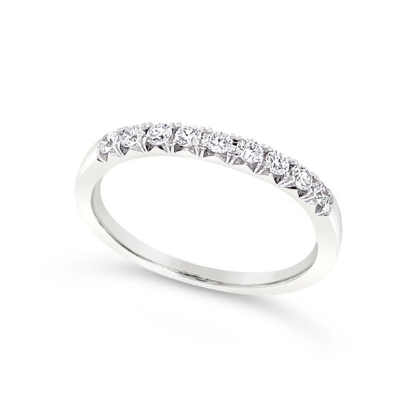 Nine Round Diamond Wedding Band - .25 carat t.w.