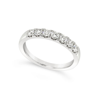 Seven Round Diamond Wedding Band - .50 carat t.w.