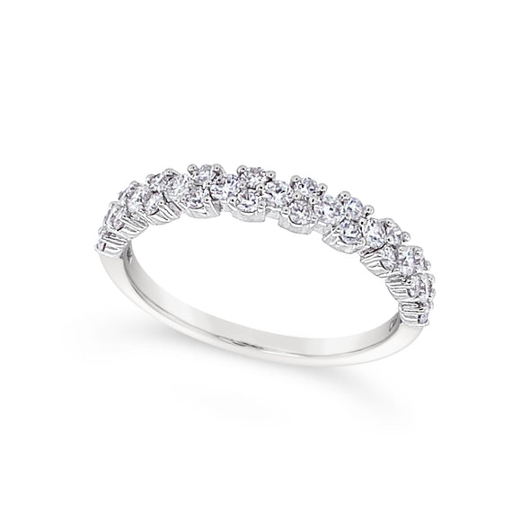 Tapered Design Diamond Wedding Band - .50 carat t.w.