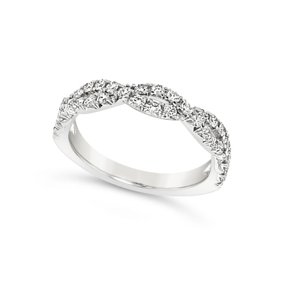 Diamond Infinity Design Wedding Band - .50 carat t.w.