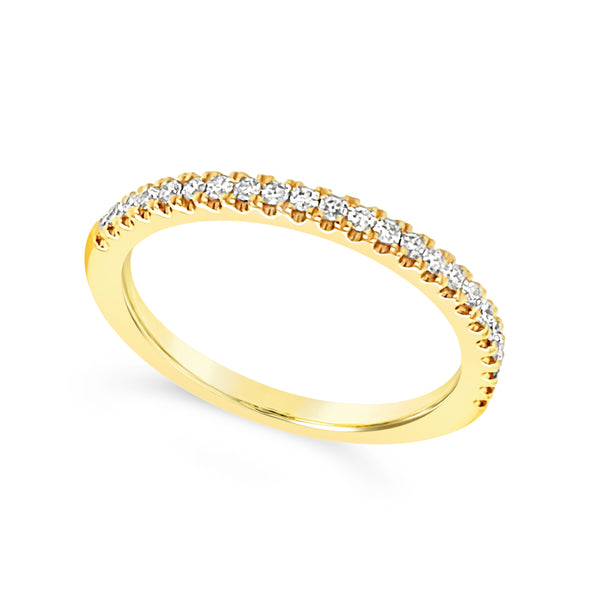 Prong Set Round Diamond Wedding Band - .20 carat t.w.