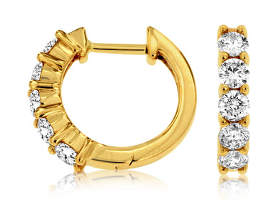 Diamond Hoop Earrings