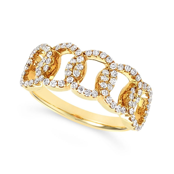 Diamond Open Link Design Ring