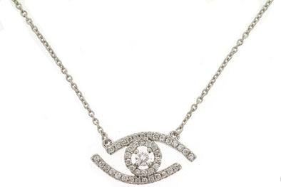 Diamond Evil Eye Pendant